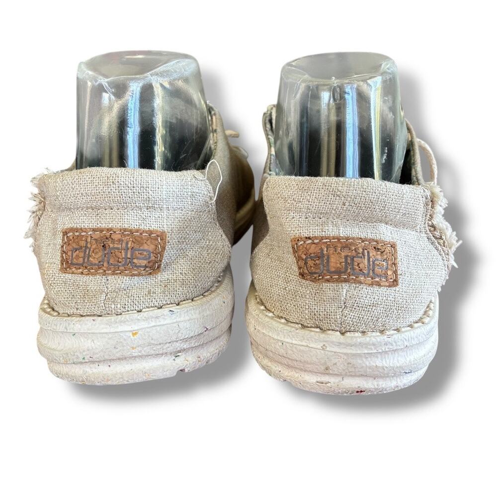 Hey Dude Wendy Natural Rosemary canvas loafers Women’s casual size 9 - Picture 4 of 7